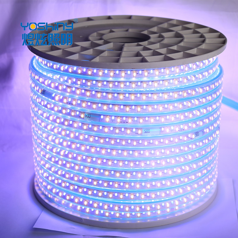 Double color strip light warm white and white 2835 chip 128LED